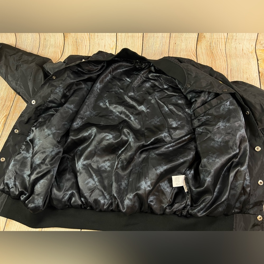 Mens NFL Super Bowl LVIII Budweiser Football Quilted Bomber Jacket Large - Picture 6 of 6